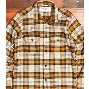 Rogue Territory "Infantry Shirt" in Golden Brushed Plaid